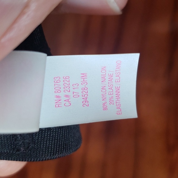 Victoria's Secret Swim | Black Jeweled Accented Bandeau Top Only, Sz 32 D. - Picture 10 of 14